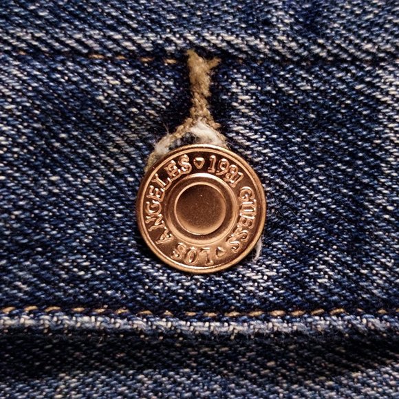 Colourful Graffiti Guess Denim Streetwear Jacket - Picture 13 of 15